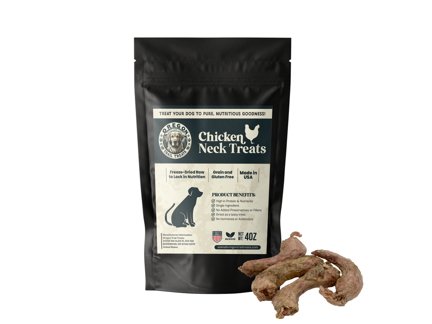 Freeze Dried Chicken Necks for Dogs